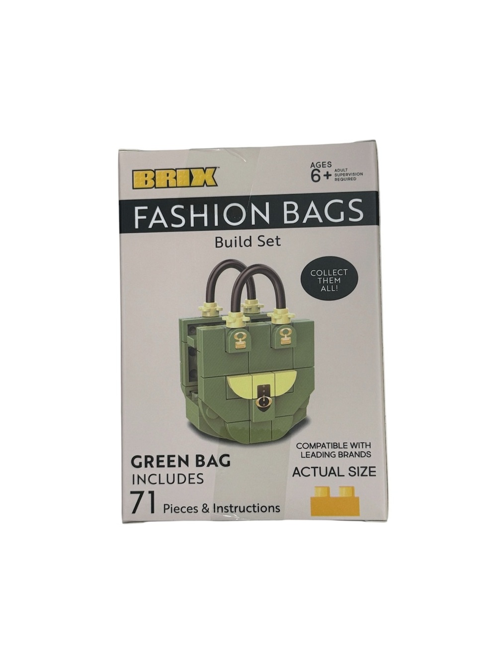 BRIX Fashion Bags Building Blocks Set - Green Bag